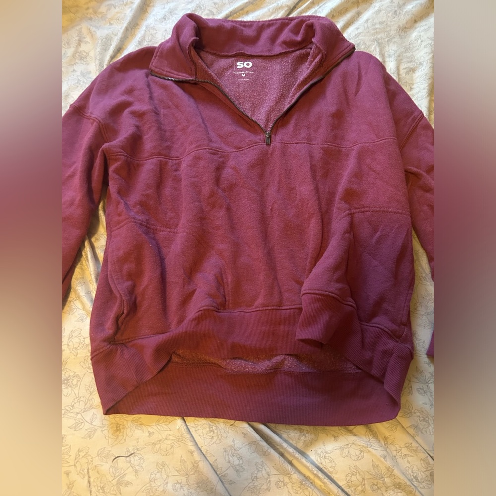 SO medium pullover; reddish/Scarlett
